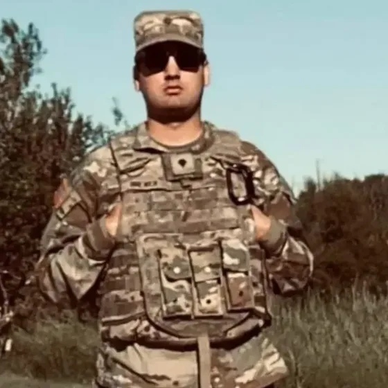 Calvin Brewer in his military uniform